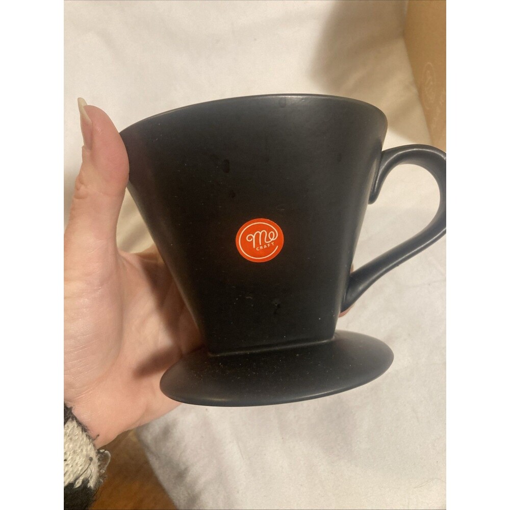 MeCraft Coffee Dripper  1-4 Cups ceramic Black pour over Melitta Sold Out ! - Picture 2 of 7